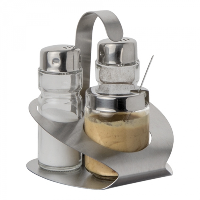 Menage Pfeffer, Salz, Senf - Edelsthal 18/8